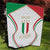 Custom Italy Football Quilt Gli Azzurri Sporty Style