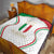 Custom Italy Football Quilt Gli Azzurri Sporty Style