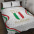 Custom Italy Football Quilt Bed Set Gli Azzurri Sporty Style