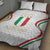 Custom Italy Football Quilt Bed Set Gli Azzurri Sporty Style