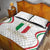 Custom Italy Football Quilt Bed Set Gli Azzurri Sporty Style