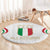 Custom Italy Football Round Carpet Gli Azzurri Sporty Style