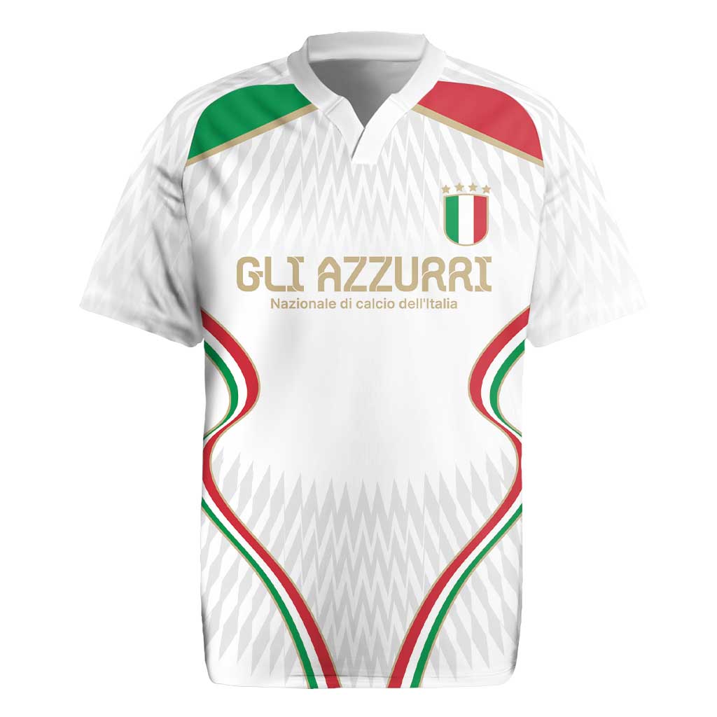 Custom Italy Football Rugby Jersey Gli Azzurri Sporty Style