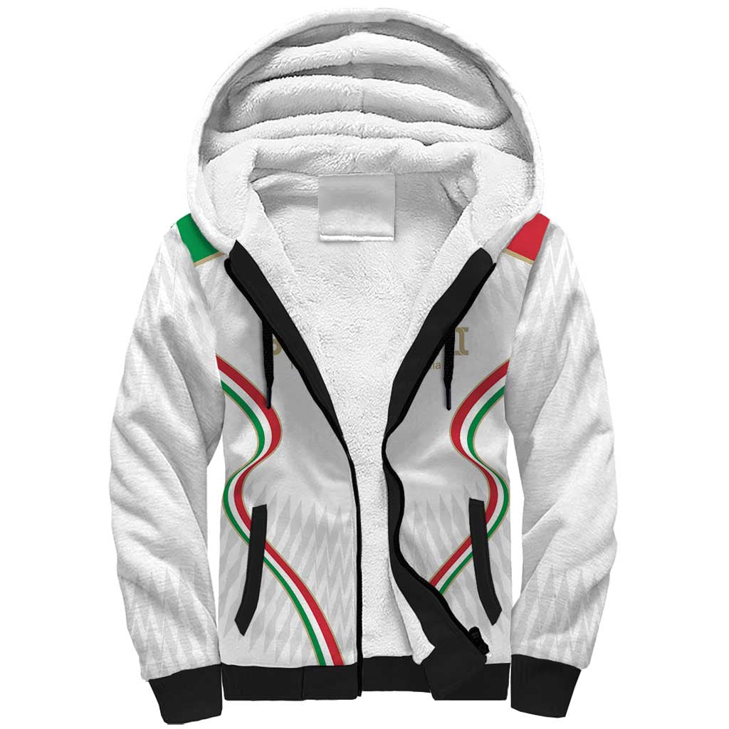 Custom Italy Football Sherpa Hoodie Gli Azzurri Sporty Style