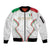 Custom Italy Football Sleeve Zip Bomber Jacket Gli Azzurri Sporty Style - Wonder Print Shop