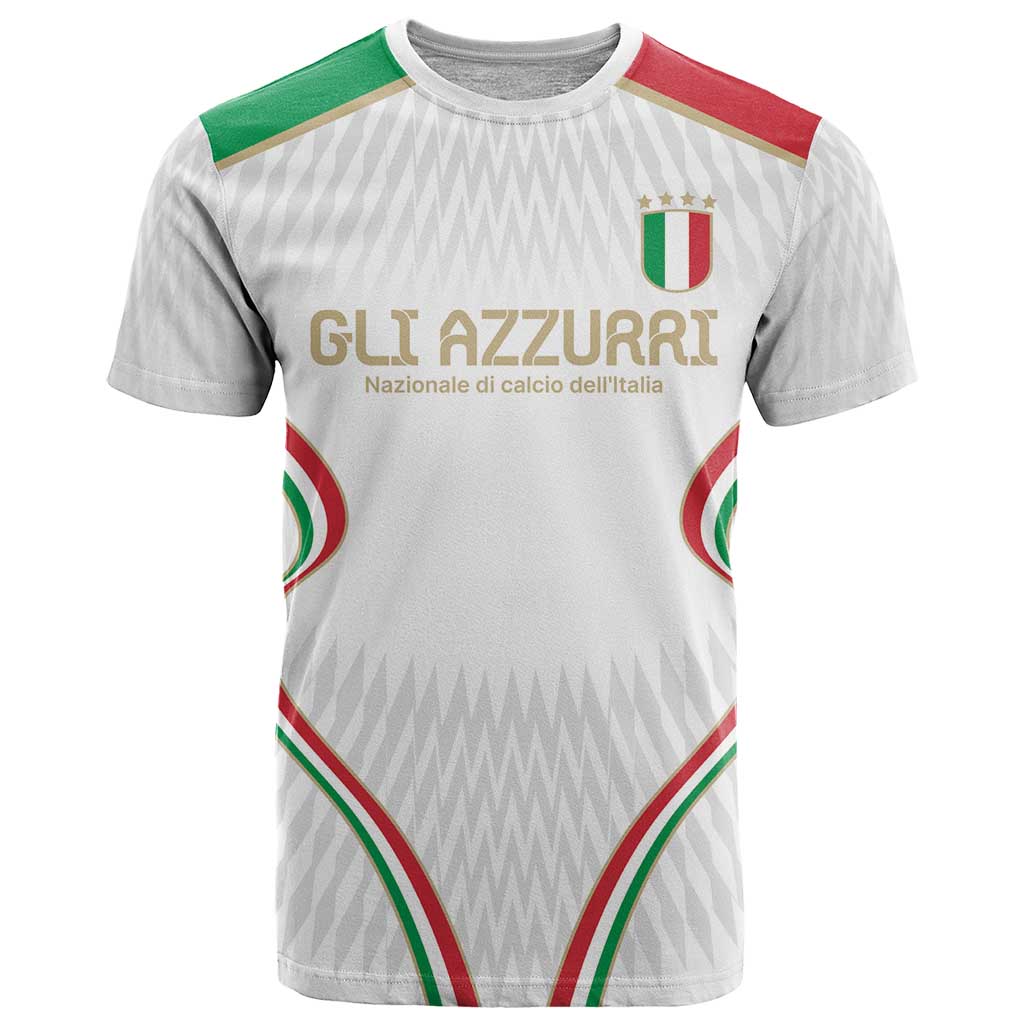 Custom Italy Football T Shirt Gli Azzurri Sporty Style