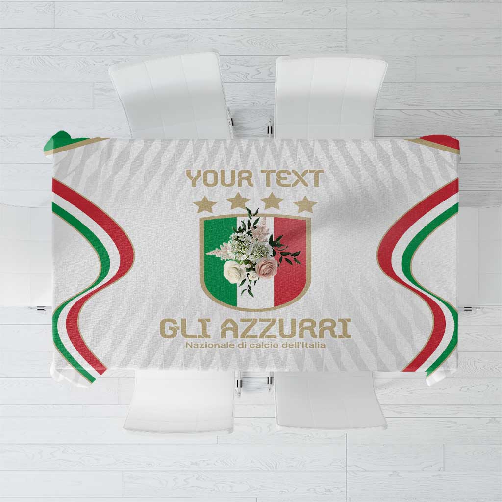 Custom Italy Football Tablecloth Gli Azzurri Sporty Style - Wonder Print Shop