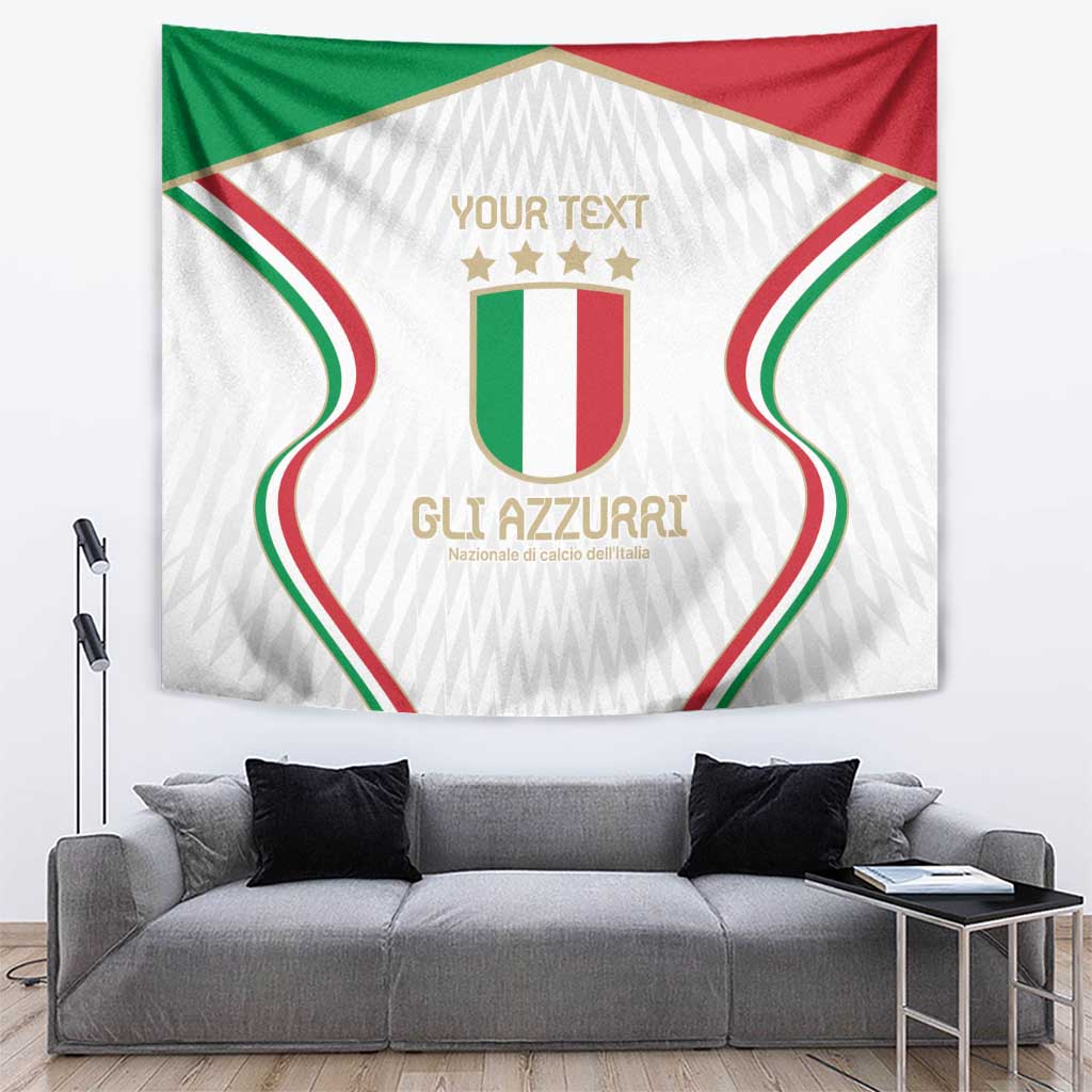 Custom Italy Football Tapestry Gli Azzurri Sporty Style