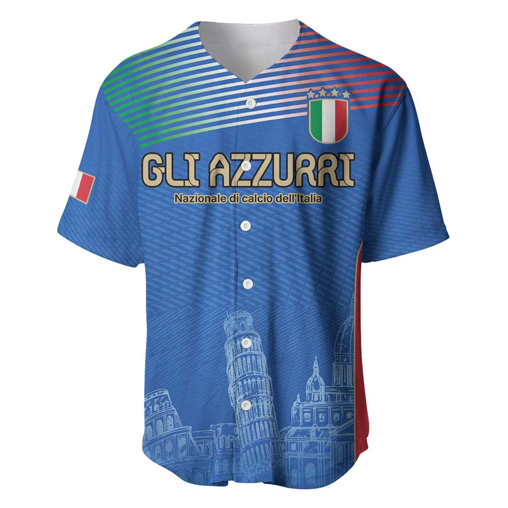 Custom Italy Football Baseball Jersey Special Pisa Tower LT9 - Wonder Print Shop