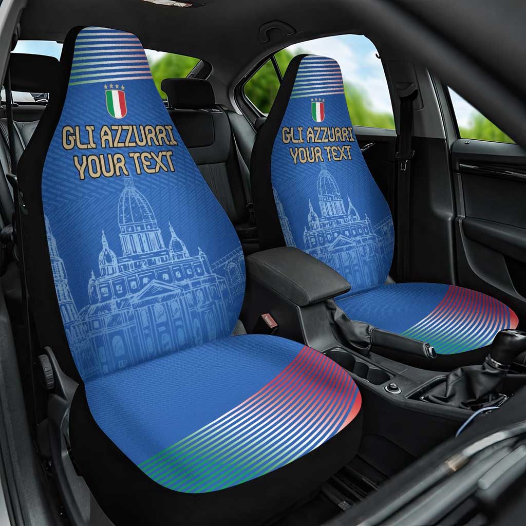 Custom Italy Football Car Seat Cover Special Pisa Tower LT9 - Wonder Print Shop