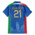 Custom Italy Football Family Matching Puletasi and Hawaiian Shirt Special Pisa Tower - Wonder Print Shop