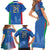 Custom Italy Football Family Matching Short Sleeve Bodycon Dress and Hawaiian Shirt Special Pisa Tower - Wonder Print Shop