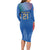 Custom Italy Football Long Sleeve Bodycon Dress Special Pisa Tower - Wonder Print Shop