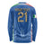 Custom Italy Football Long Sleeve Shirt Special Pisa Tower - Wonder Print Shop