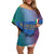 Custom Italy Football Off Shoulder Short Dress Special Pisa Tower - Wonder Print Shop