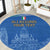 Custom Italy Football Round Carpet Special Pisa Tower