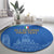 Custom Italy Football Round Carpet Special Pisa Tower