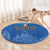 Custom Italy Football Round Carpet Special Pisa Tower