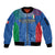 Custom Italy Football Sleeve Zip Bomber Jacket Special Pisa Tower