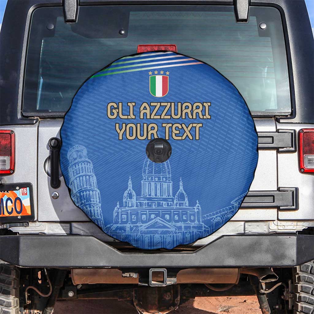 Custom Italy Football Spare Tire Cover Special Pisa Tower