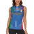 Custom Italy Football Women Sleeveless Polo Shirt Special Pisa Tower