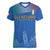 Custom Italy Football Women V-Neck T-Shirt Special Pisa Tower