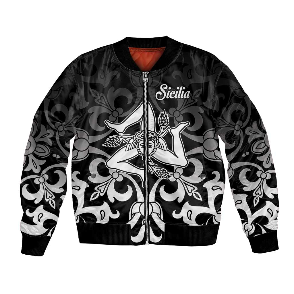 Personalized Italy Trinacria Sicily Bomber Jacket LT9 - Wonder Print Shop