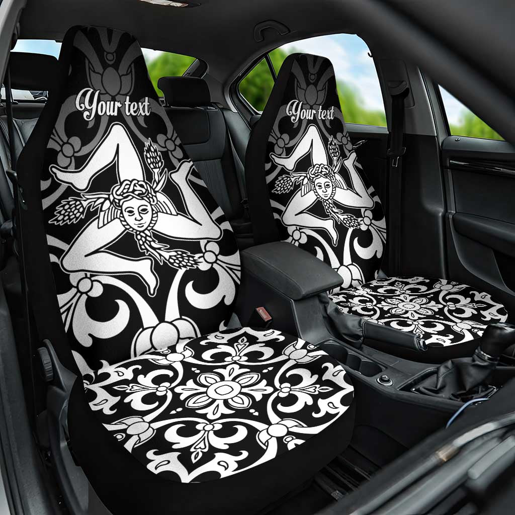 Personalized Italy Trinacria Sicily Car Seat Cover LT9 - Wonder Print Shop