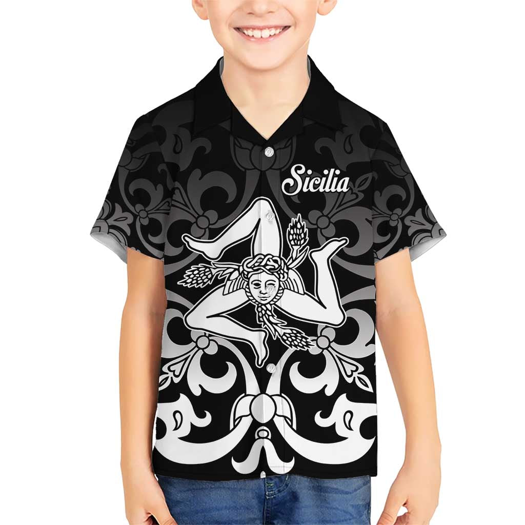 Personalized Italy Trinacria Sicily Kid Hawaiian Shirt - Wonder Print Shop