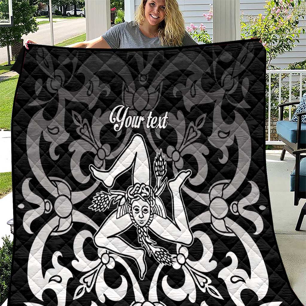 Personalized Italy Trinacria Sicily Quilt