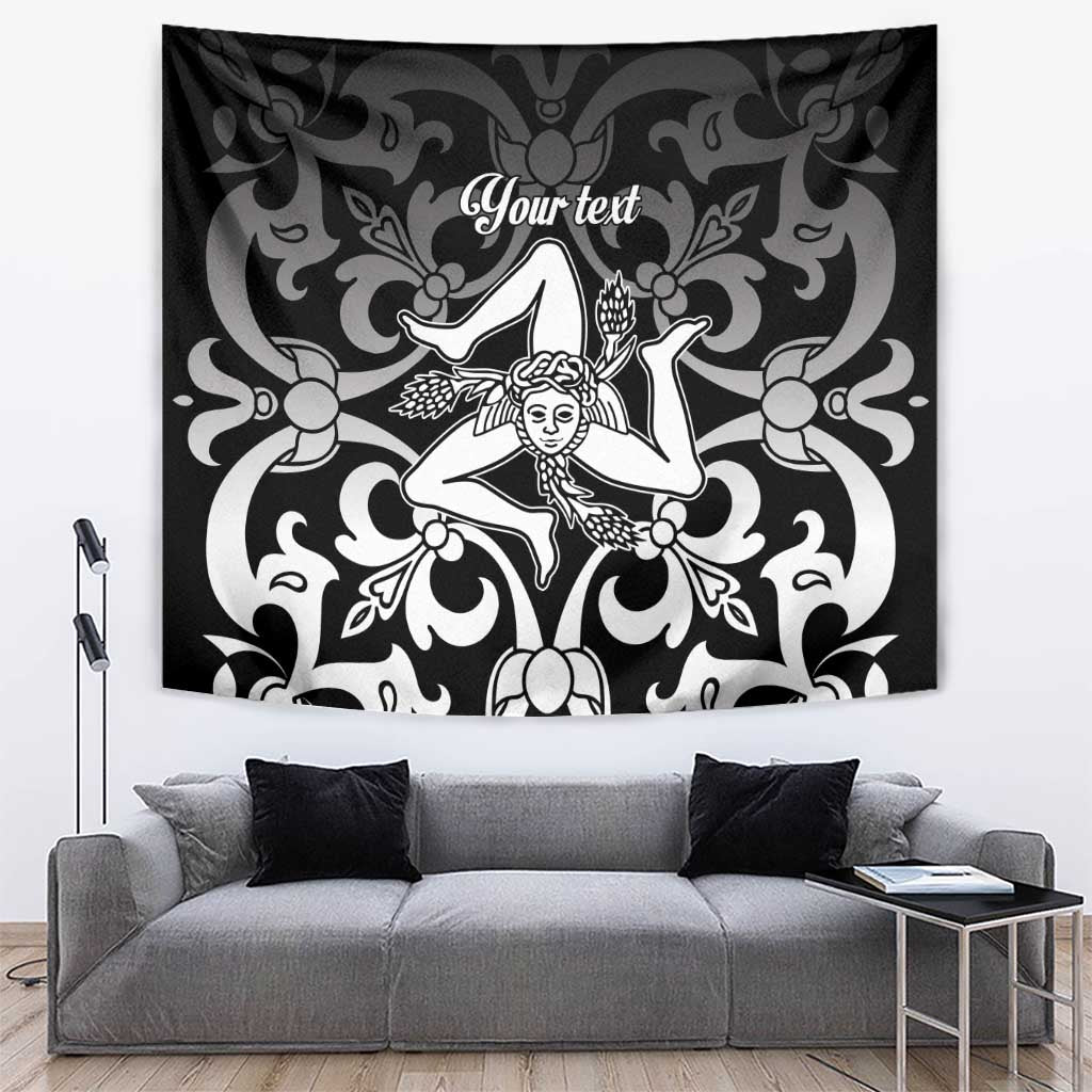 Personalized Italy Trinacria Sicily Tapestry