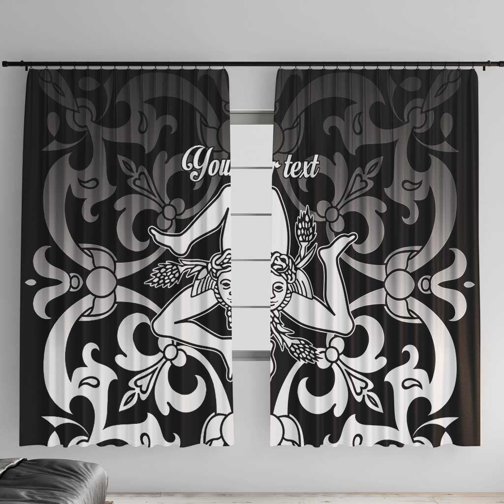 Personalized Italy Trinacria Sicily Window Curtain