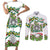 Sicilian Triskelion Couples Matching Short Sleeve Bodycon Dress and Long Sleeve Button Shirt with Cactus and Lemons LT9 - Wonder Print Shop