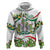 Sicilian Triskelion Zip Hoodie with Cactus and Lemons