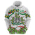 Sicilian Triskelion Zip Hoodie with Cactus and Lemons