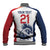 Custom France Football Baseball Jacket Les Bleus Rooster Sporty Style LT9 - Wonder Print Shop