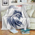 Custom France Football Blanket Les Bleus Rooster Sporty Style