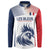 Custom France Football Button Sweatshirt Les Bleus Rooster Sporty Style LT9 - Wonder Print Shop