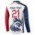 Custom France Football Button Sweatshirt Les Bleus Rooster Sporty Style LT9 - Wonder Print Shop