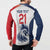 Custom France Football Button Sweatshirt Les Bleus Rooster Sporty Style LT9 - Wonder Print Shop