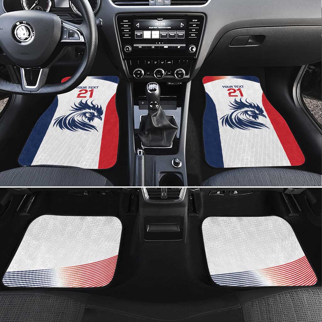 Custom France Football Car Mats Les Bleus Rooster Sporty Style LT9 - Wonder Print Shop