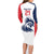 Custom France Football Family Matching Long Sleeve Bodycon Dress and Hawaiian Shirt Les Bleus Rooster Sporty Style LT9 - Wonder Print Shop