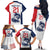 Custom France Football Family Matching Off The Shoulder Long Sleeve Dress and Hawaiian Shirt Les Bleus Rooster Sporty Style - Wonder Print Shop