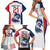 Custom France Football Family Matching Short Sleeve Bodycon Dress and Hawaiian Shirt Les Bleus Rooster Sporty Style - Wonder Print Shop