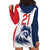 Custom France Football Hoodie Dress Les Bleus Rooster Sporty Style - Wonder Print Shop