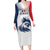 Custom France Football Long Sleeve Bodycon Dress Les Bleus Rooster Sporty Style - Wonder Print Shop