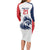 Custom France Football Long Sleeve Bodycon Dress Les Bleus Rooster Sporty Style - Wonder Print Shop