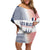 Custom France Football Off Shoulder Short Dress Les Bleus Rooster Sporty Style - Wonder Print Shop