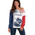 Custom France Football Off Shoulder Sweater Les Bleus Rooster Sporty Style - Wonder Print Shop