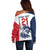 Custom France Football Off Shoulder Sweater Les Bleus Rooster Sporty Style - Wonder Print Shop